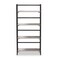 Baxton Studio Lakota Modern Industrial Light Grey Finished Wood and Black Metal 4-Tier Display Shelf 206-12091 - alternate 5